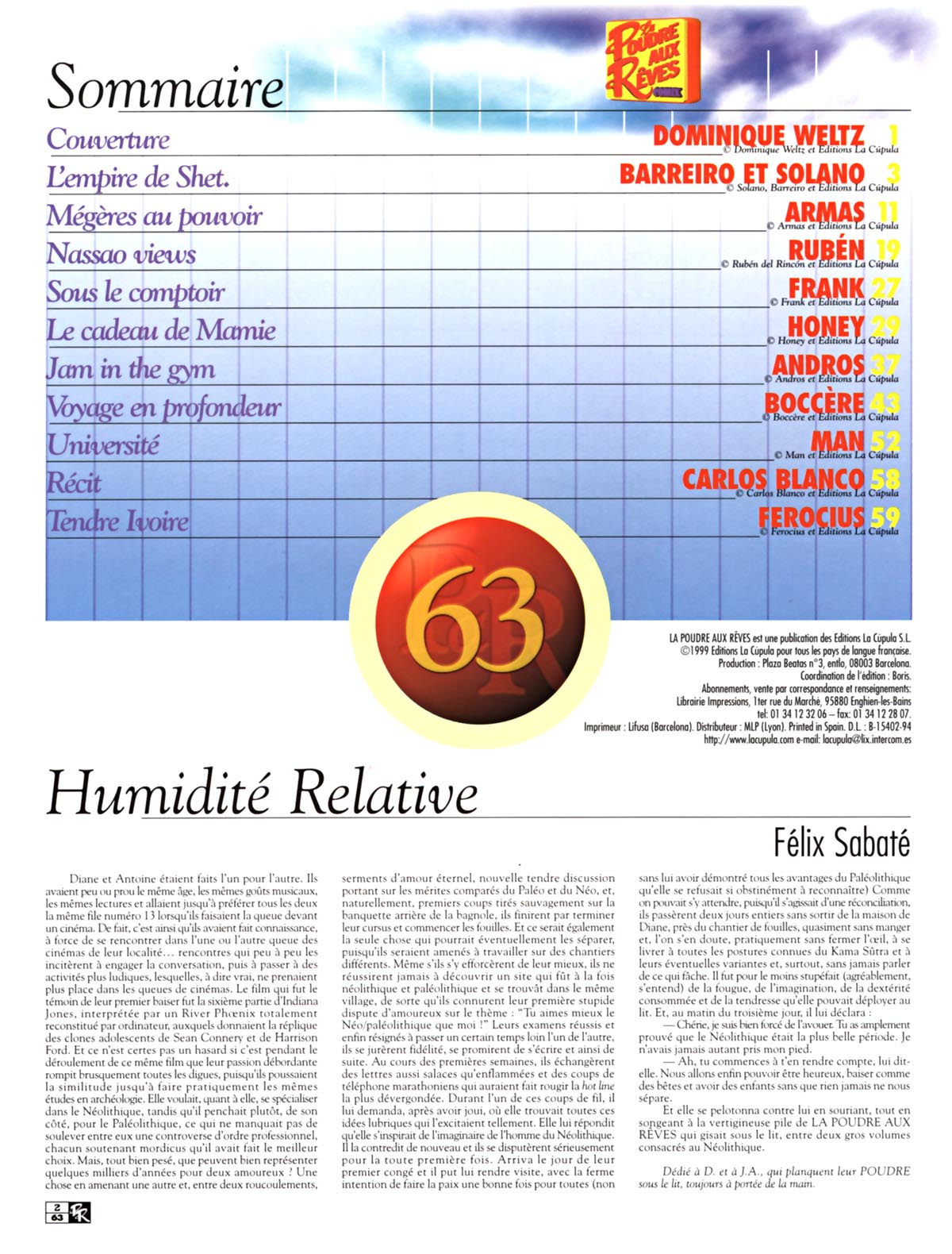 La poudre aux r&ecirc;ves  63 page 2 full