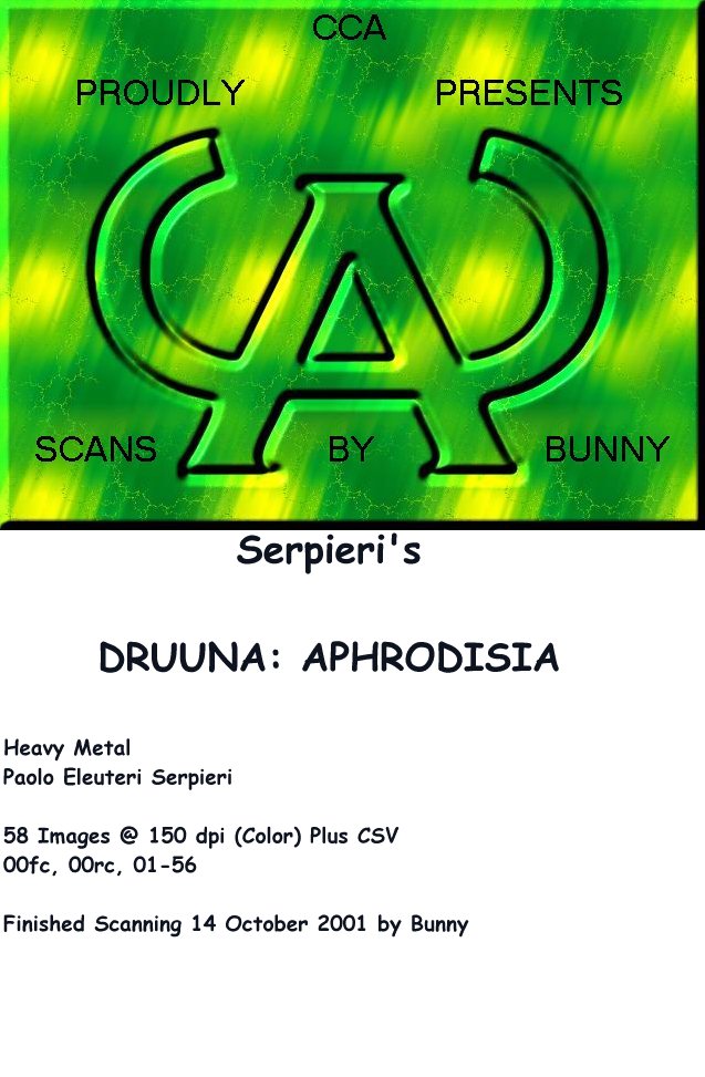Serpieri, Paolo Eleuteri - Druuna 6 - Aphrodisia page 1 full