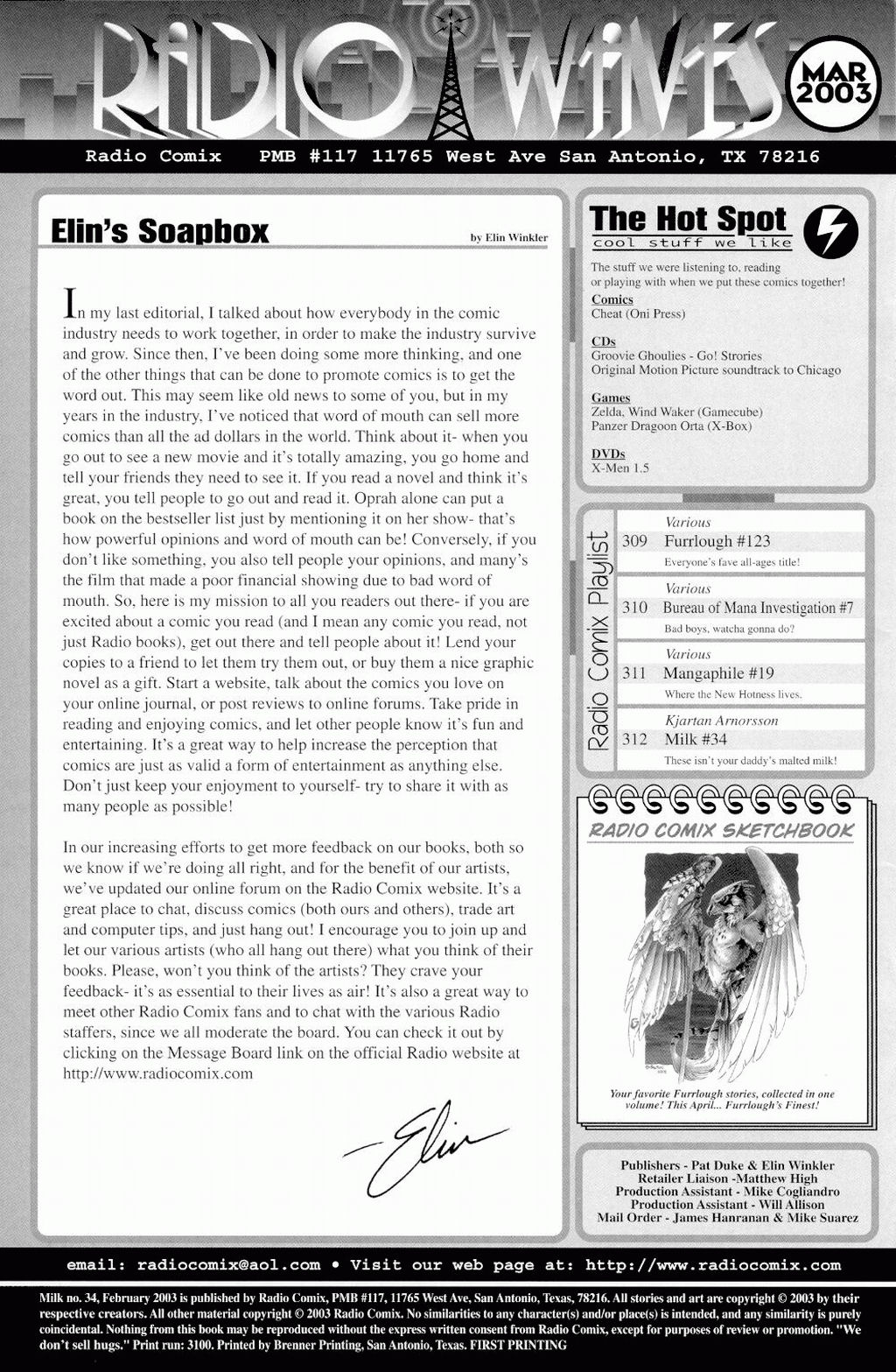 Milk! Volume 34 page 2 full