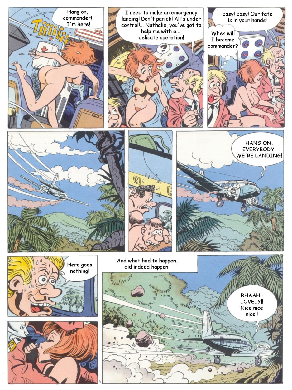 Nathalie - Strip Stewardess page 10 full