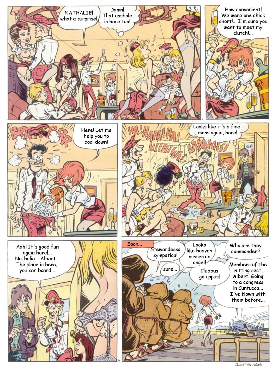 Nathalie - Strip Stewardess page 5 full