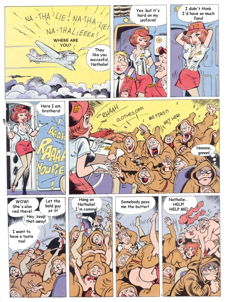 Nathalie - Strip Stewardess page 8 full