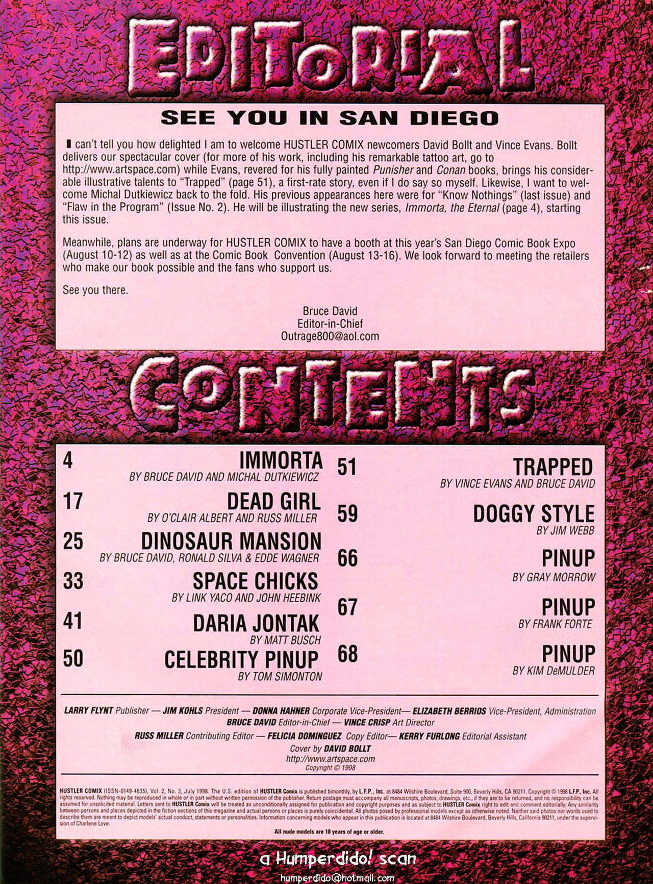 Hustler Comix - Volume #2 page 2 full
