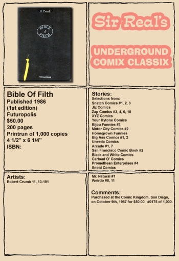 Bible Of Filth cover