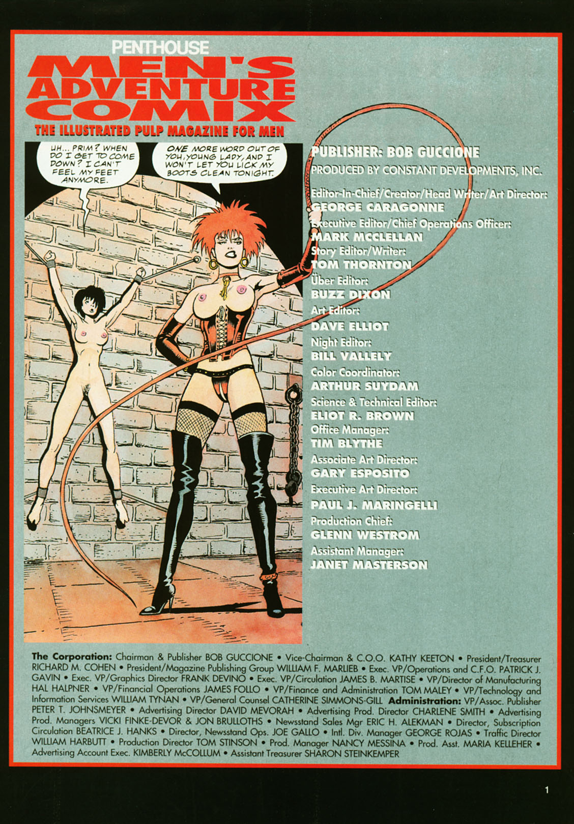 Penthouse Mens Adventure Comix #3 page 2 full