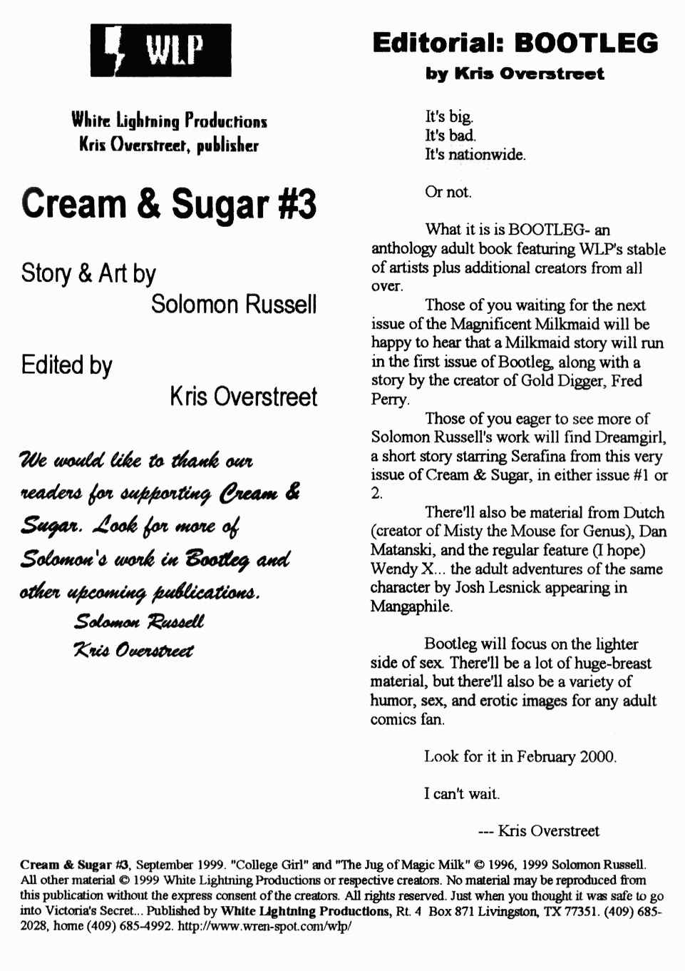 Cream and Sugar #3 page 2 full
