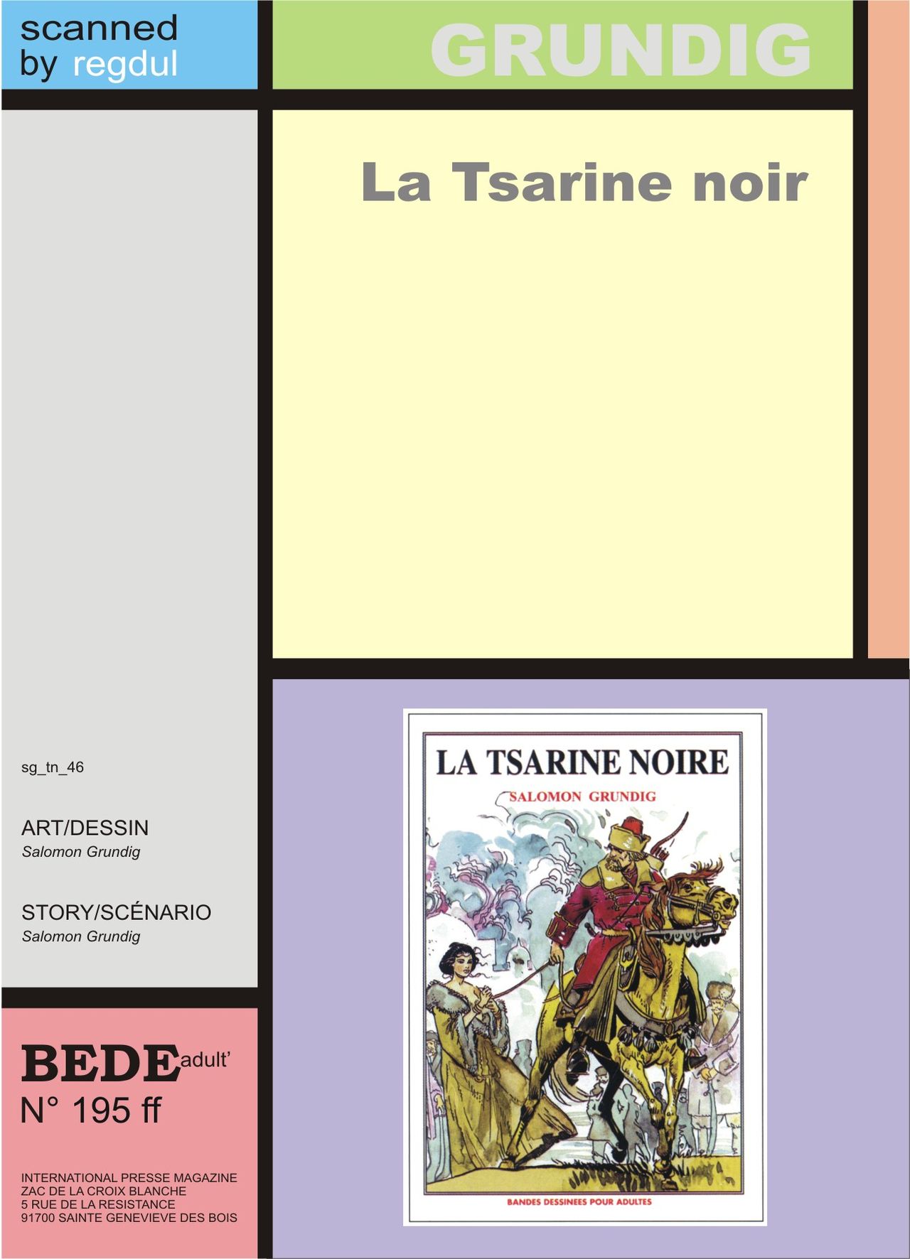 La tsarine noire page 1 full
