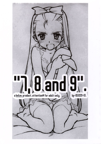 "7,8 and 9" cover