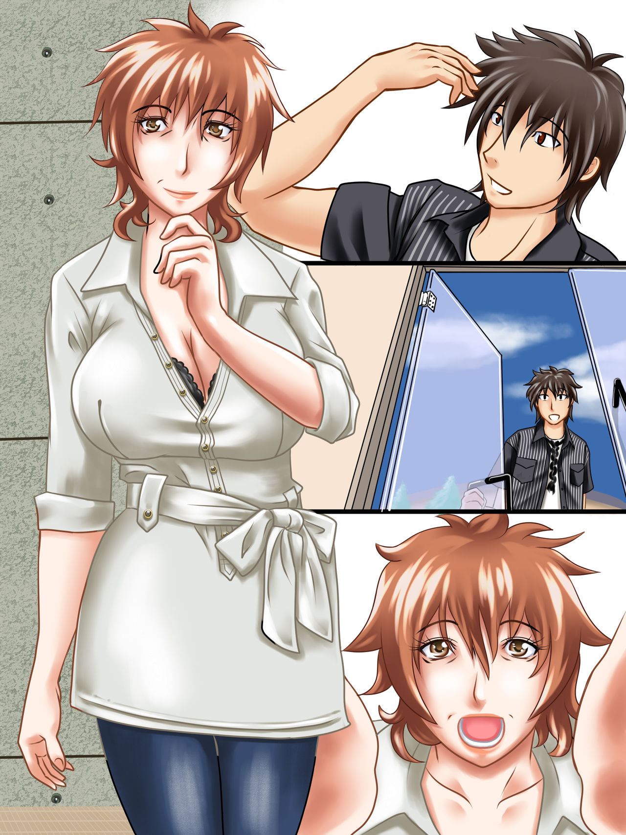 Diary OF A MILF 3 ~Stylist no Hisako-san to Kaa-san ni Maid Fuku Kisete Mita~ page 10 full