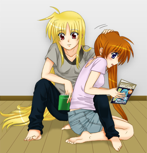 Fate testarosa, Nanoha Tachimachi, Vivio, Arf, and Lindy Howlown page 1 full