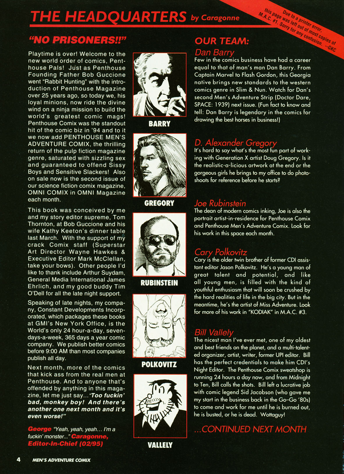 Penthouse Mens Adventure Comix #2 page 5 full
