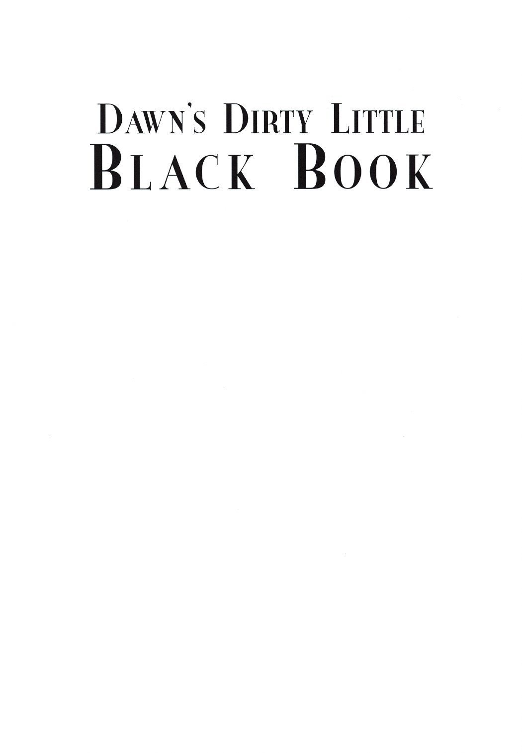Dawn's Dirty Little Black Book page 2 full