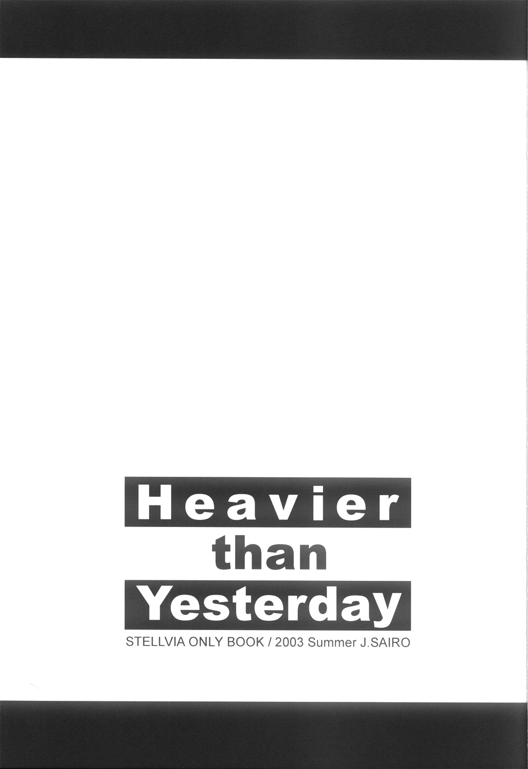 Heavier than yesterday page 2 full