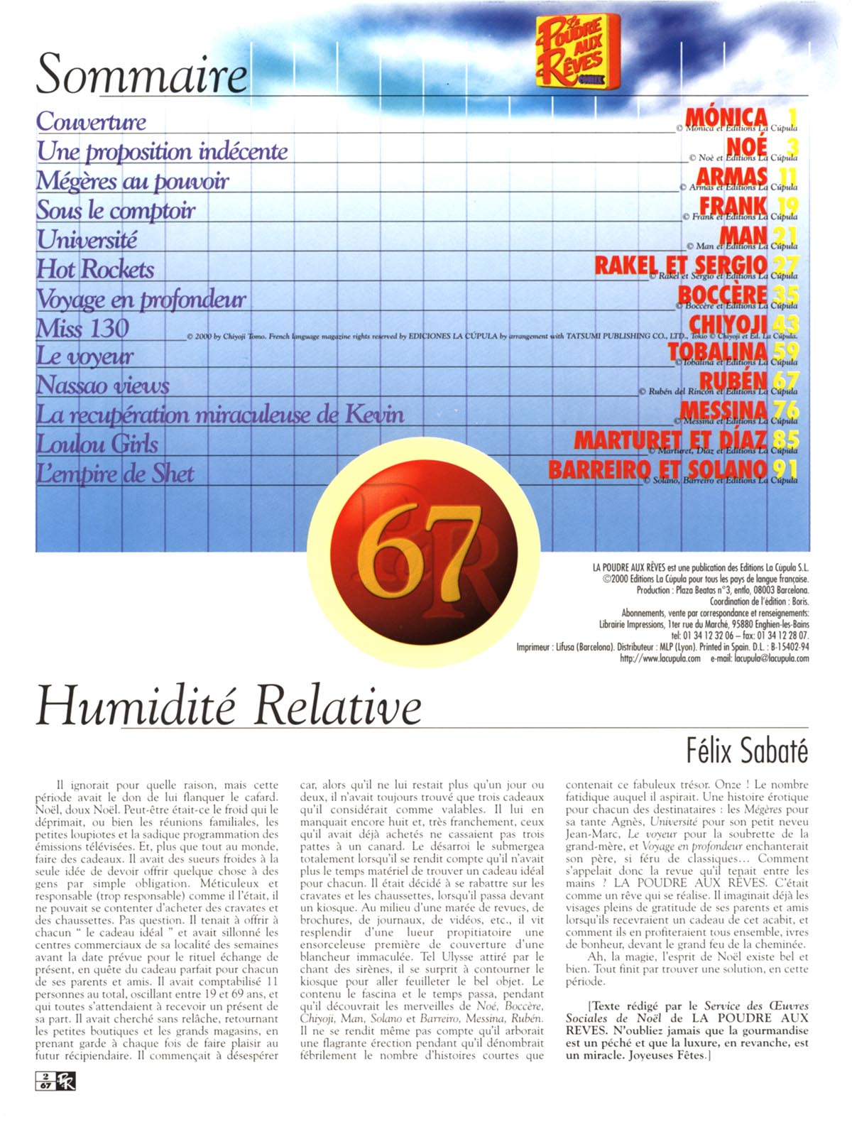 La poudre aux r&ecirc;ves  67 page 2 full