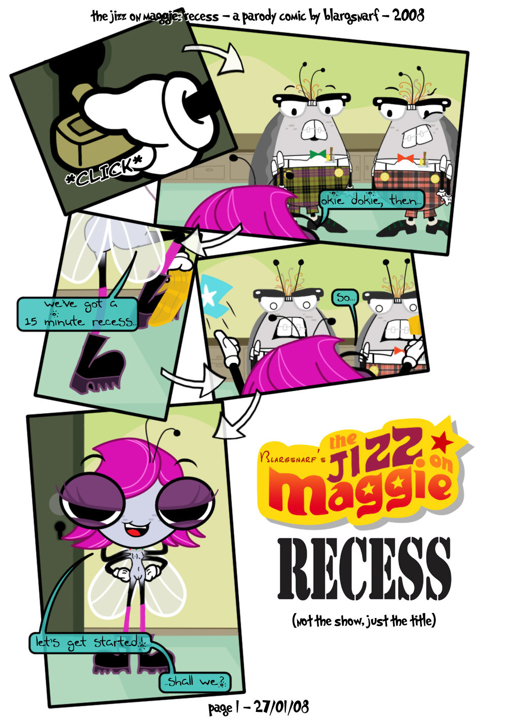 The Jizz on Maggie: Recess page 1 full