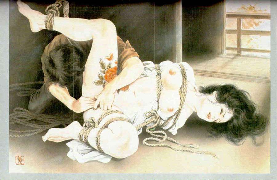 Illustrations of Beautiful Women with tattoos and bondages page 6 full