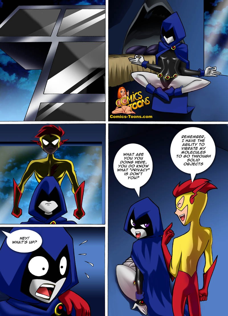 Raven X Kid Flash page 1 full