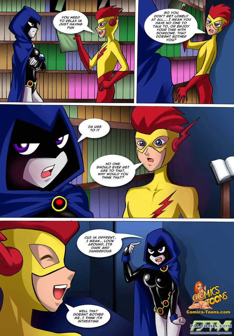 Raven X Kid Flash page 3 full
