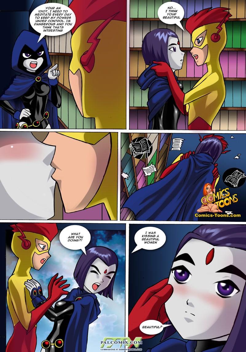 Raven X Kid Flash page 4 full