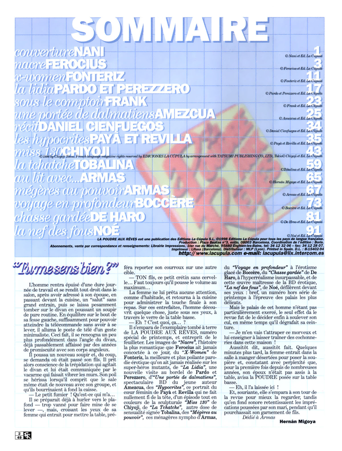 La poudre aux r&ecirc;ves  49 page 2 full