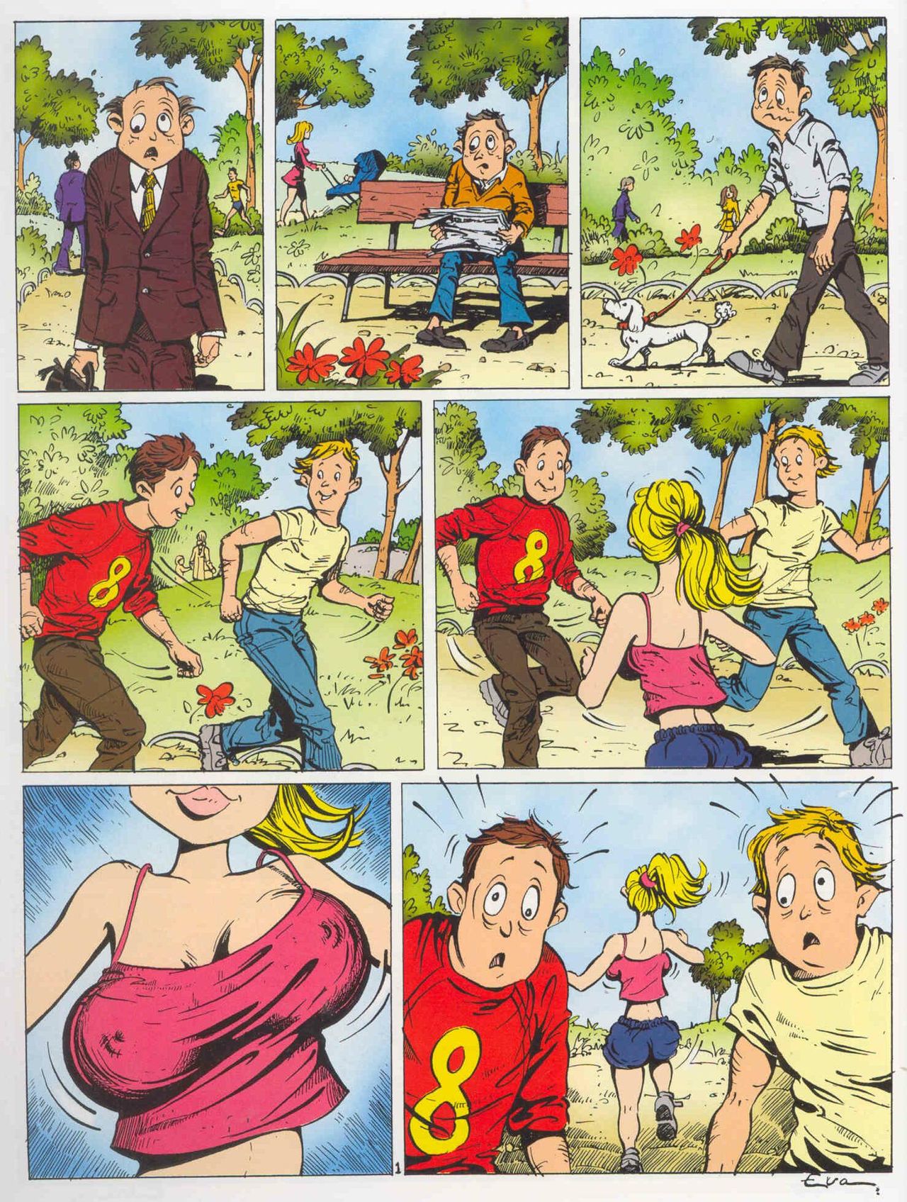 Rooie Oortjes Cartoon Album 30 page 9 full