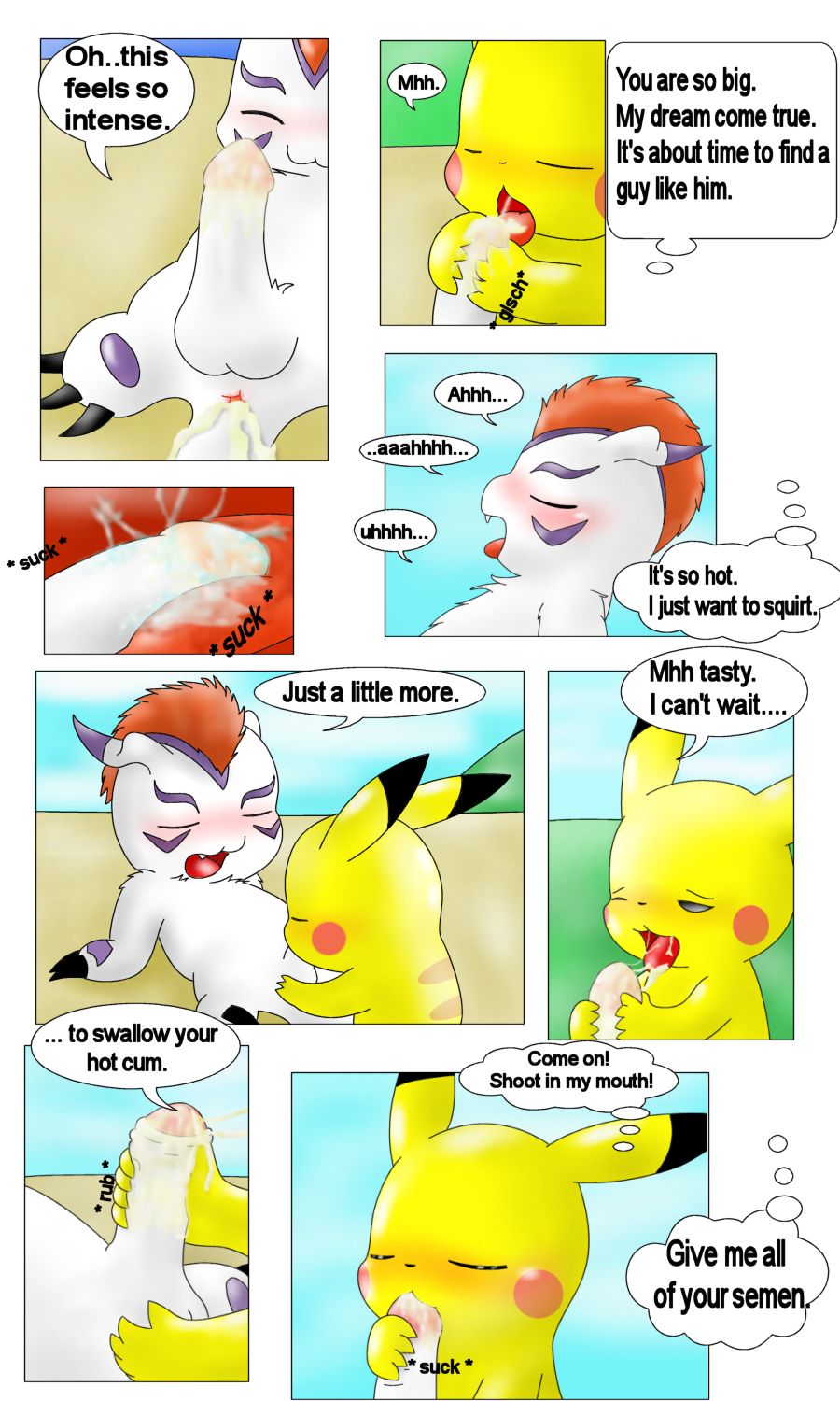 Pikachu and Gomamon page 7 full