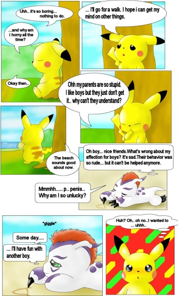 Pikachu and Gomamon cover