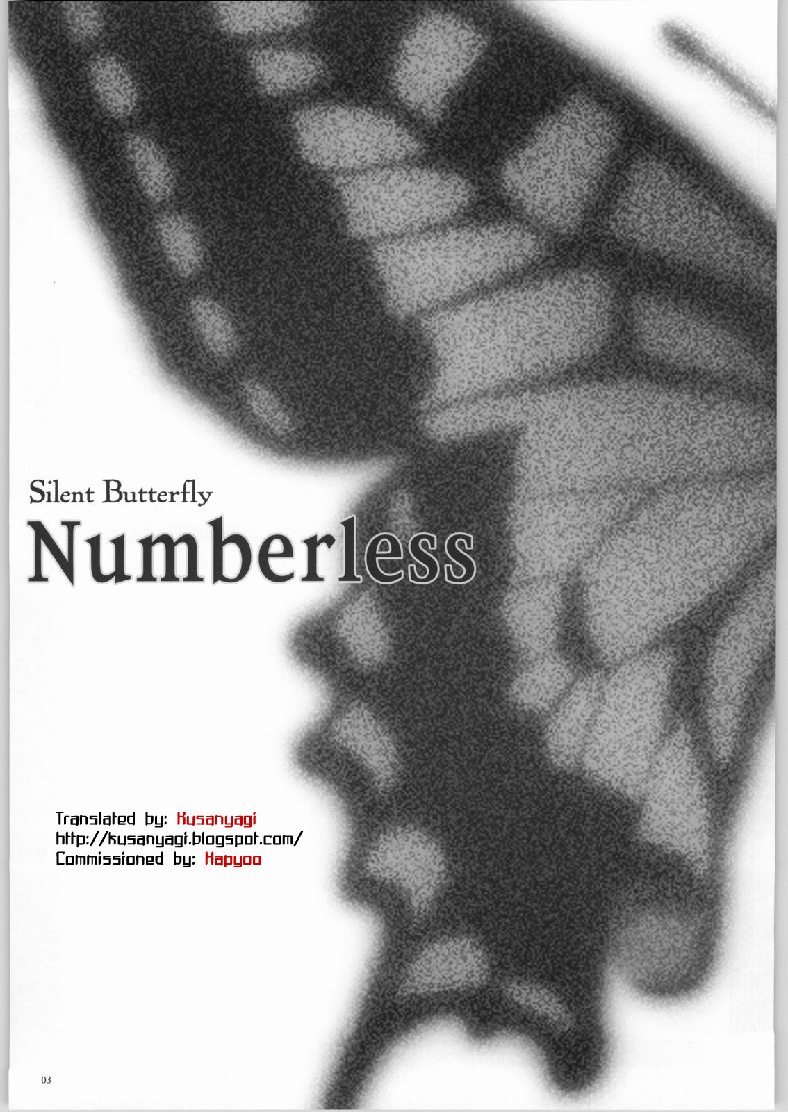 Silent Butterfly Numberless page 2 full