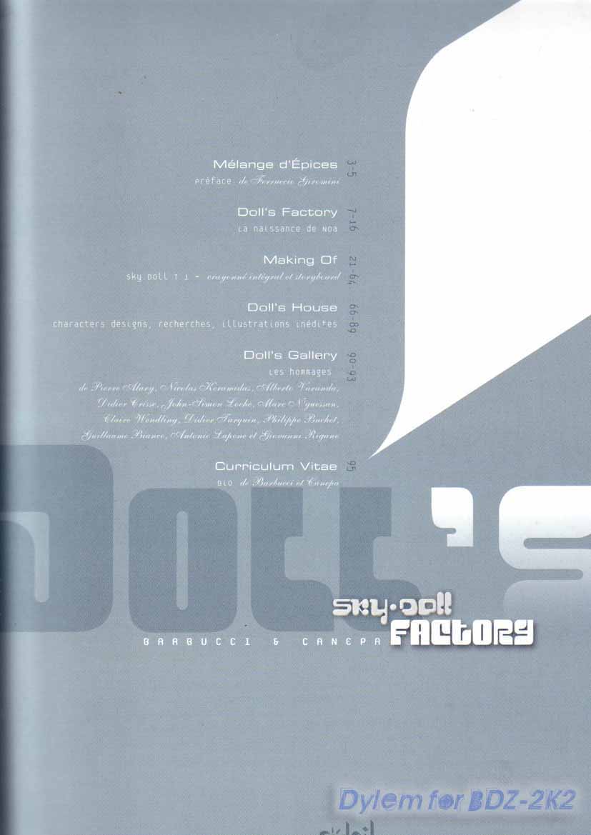 Sky Doll - Factory Art Book page 2 full