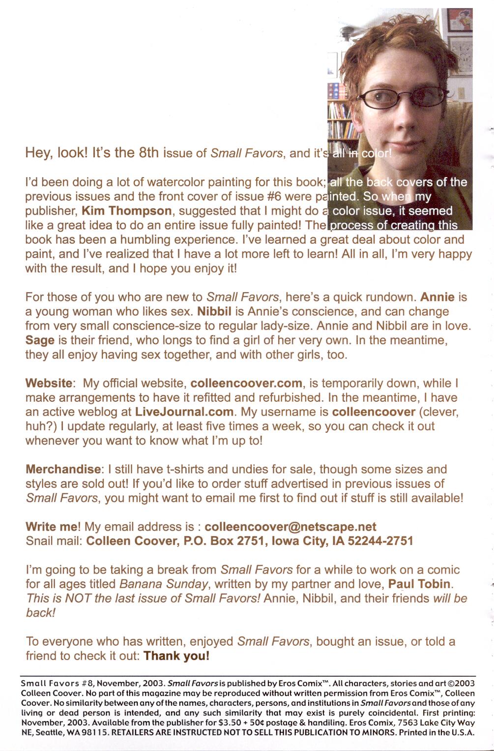 Small Favors Issue #8 ENG page 2 full