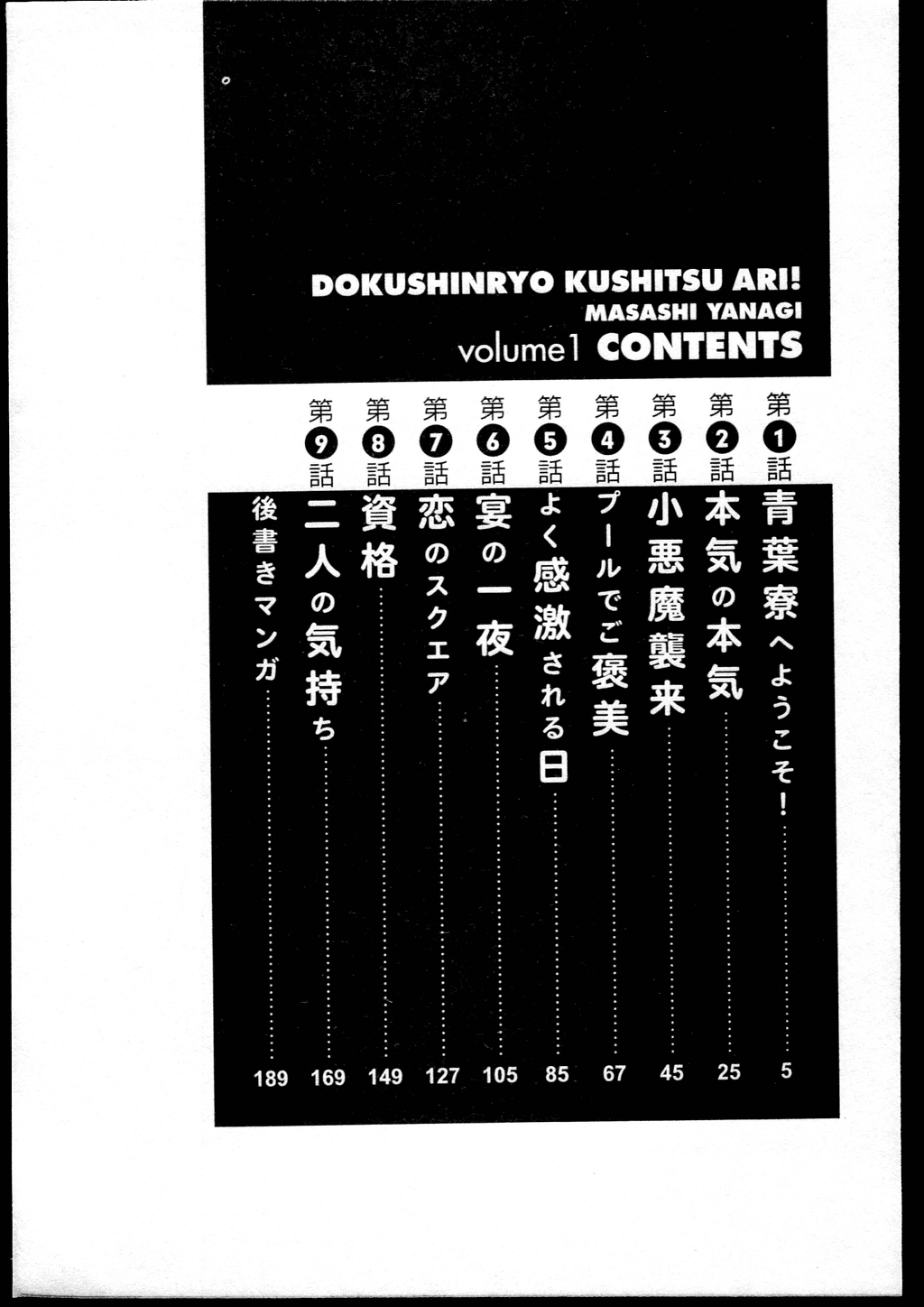 Dokushinryo kushitsu ari! 1 page 2 full