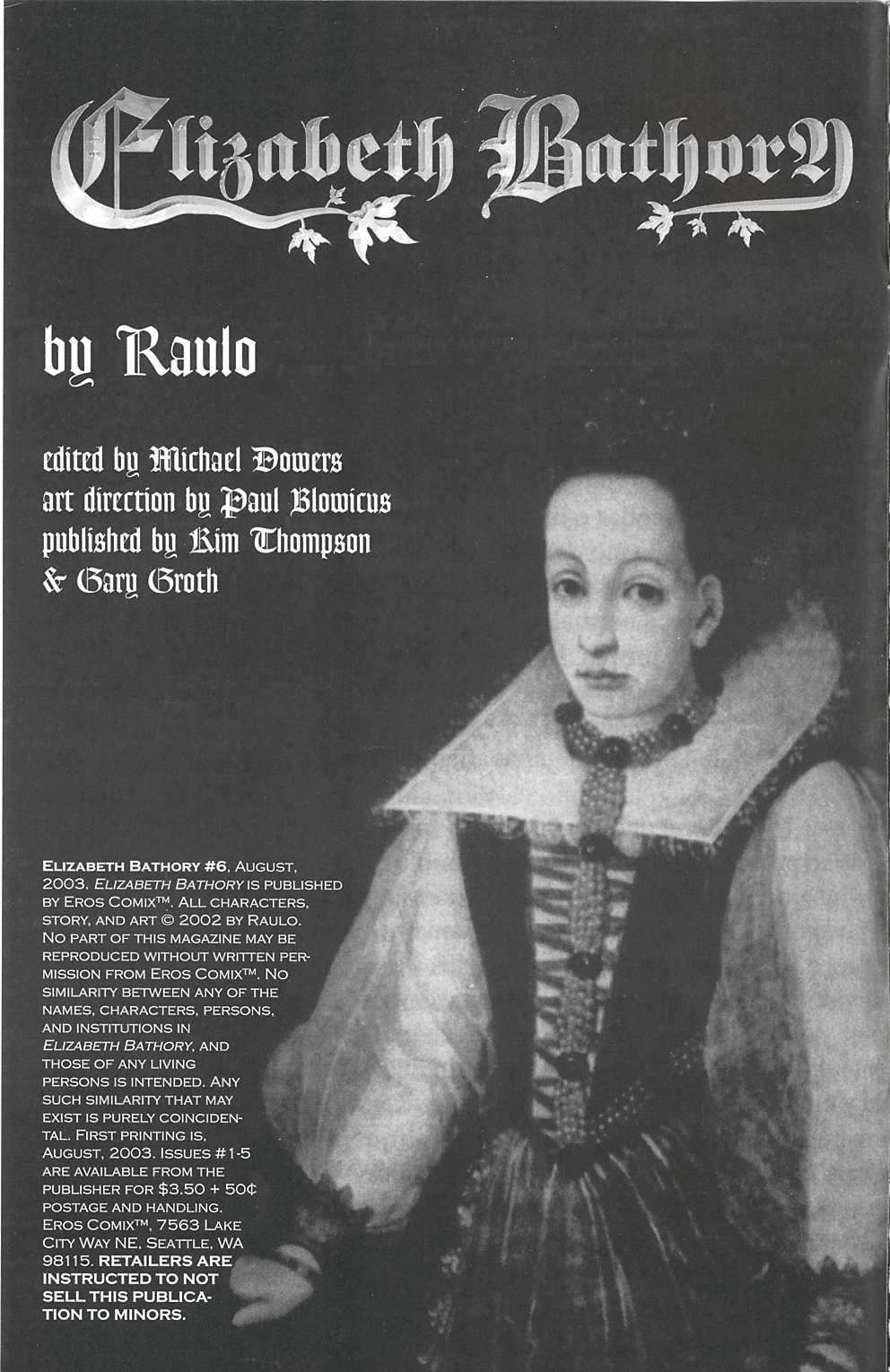 Elisabeth Bathory - Volume #6 page 3 full