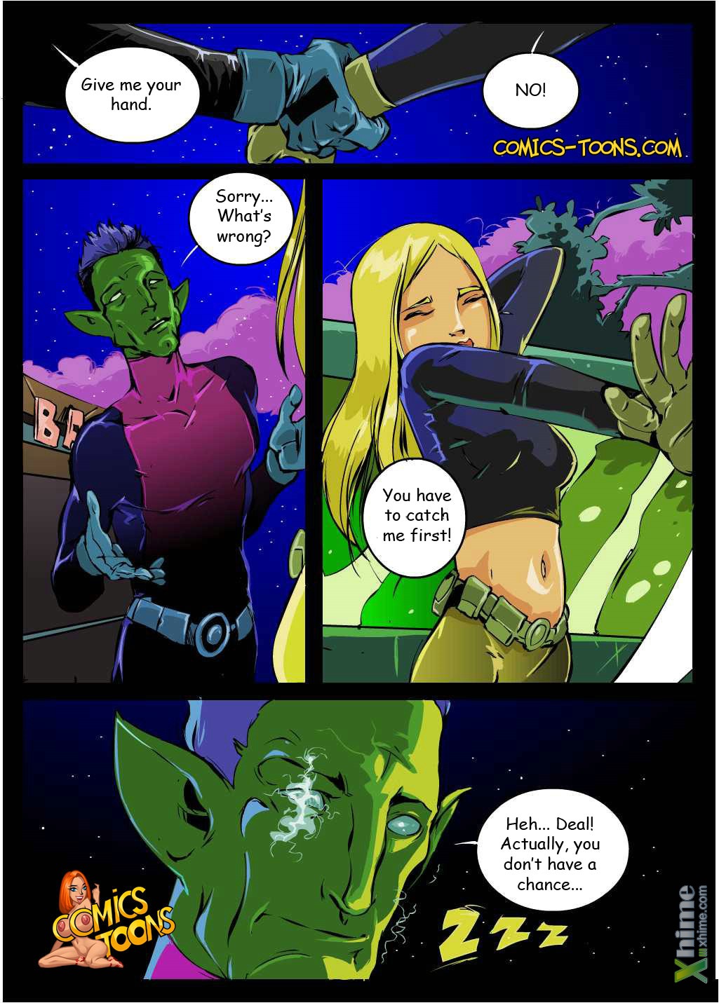 Terra and Beast Boy page 3 full