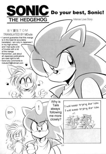 Do Your Best, Sonic! cover