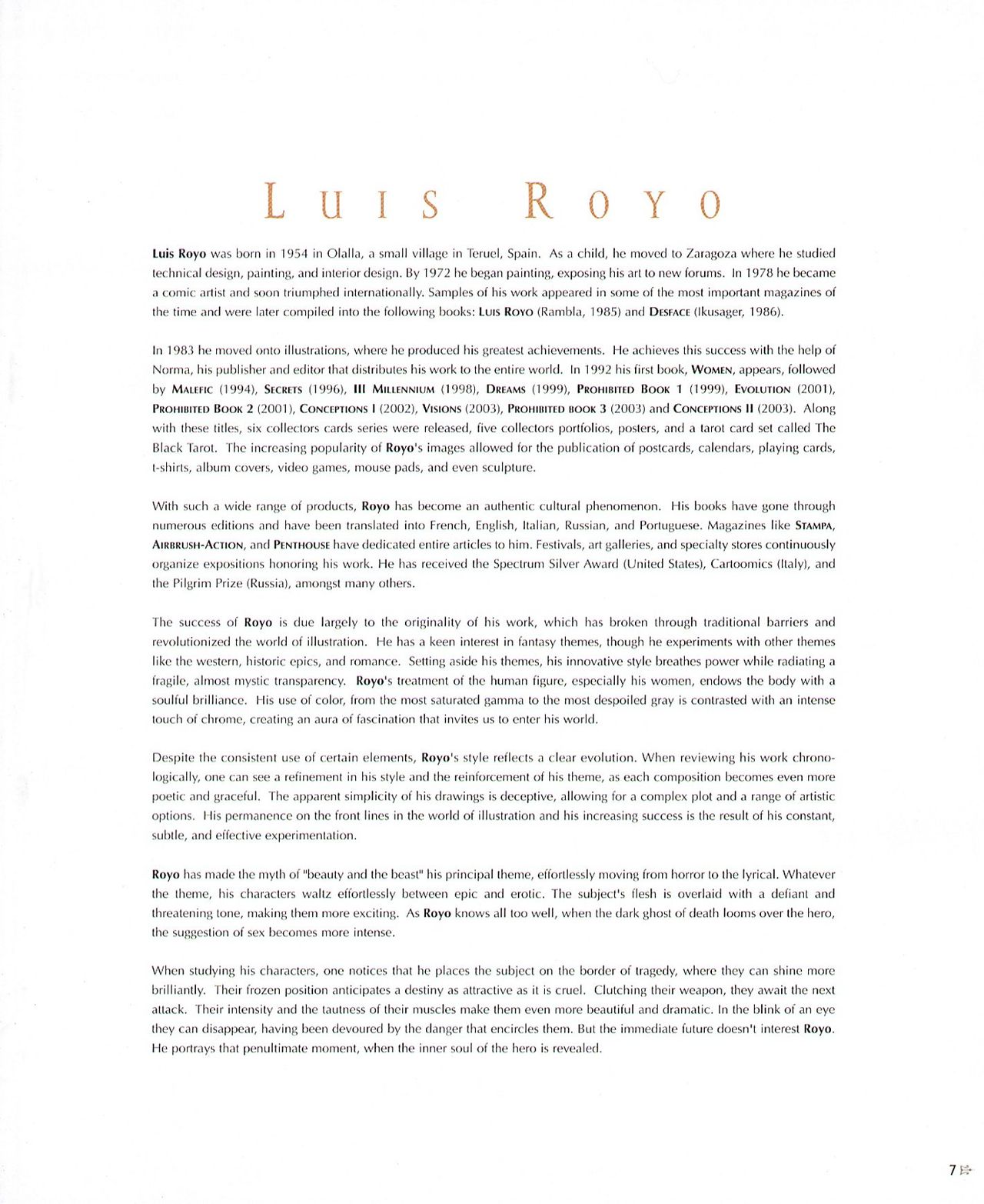 Fantastic Art - The Best of Luis Royo page 8 full