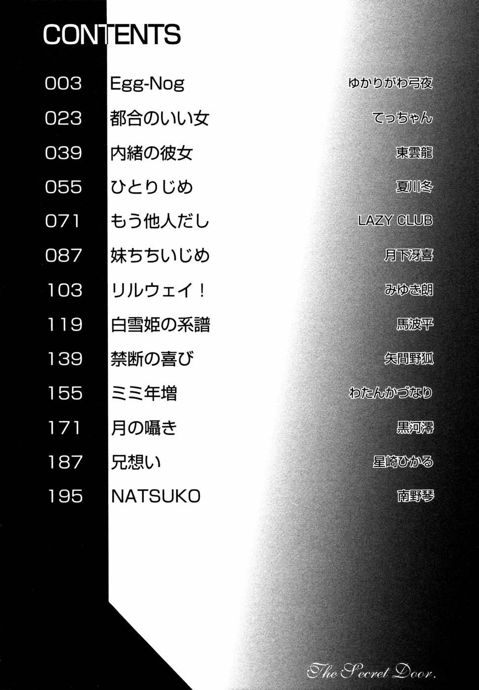 Himitsu no Tobira Vol. 3 page 5 full