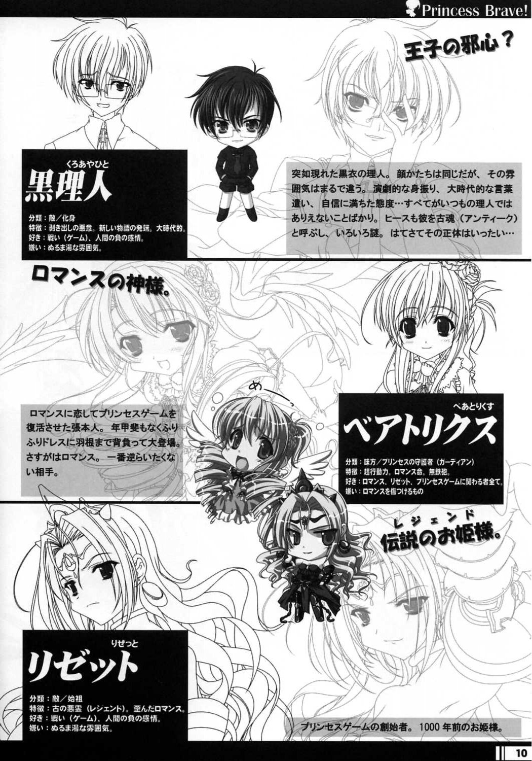 Princess Brave! Jantaku no Kishi - Settei Gengashuu page 9 full