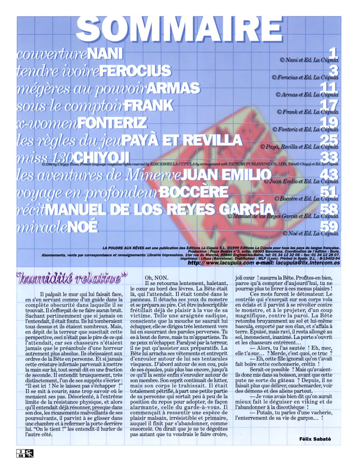 La poudre aux r&ecirc;ves  58 page 2 full