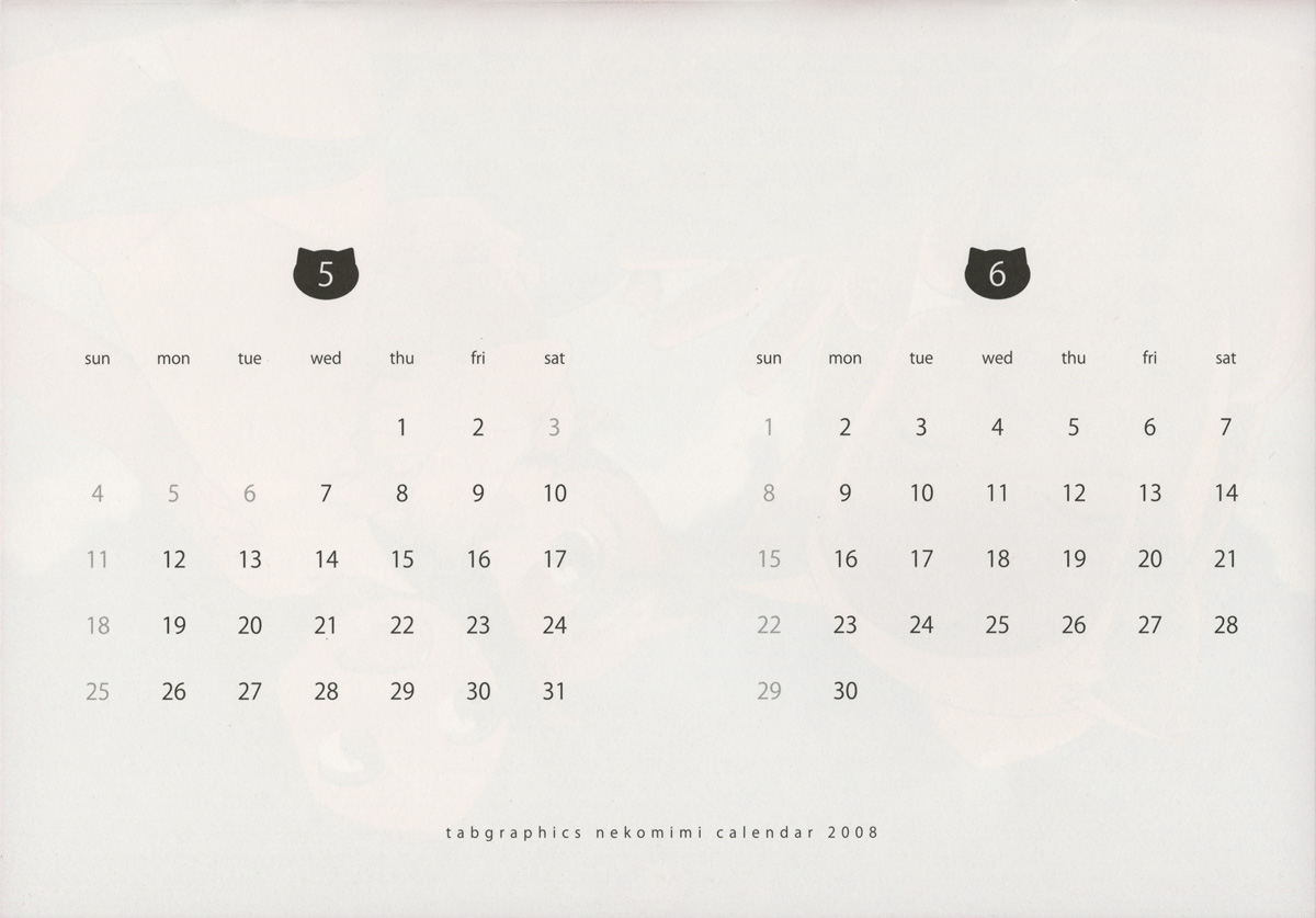 tabgraphics nekomimi calendar 2008 page 6 full