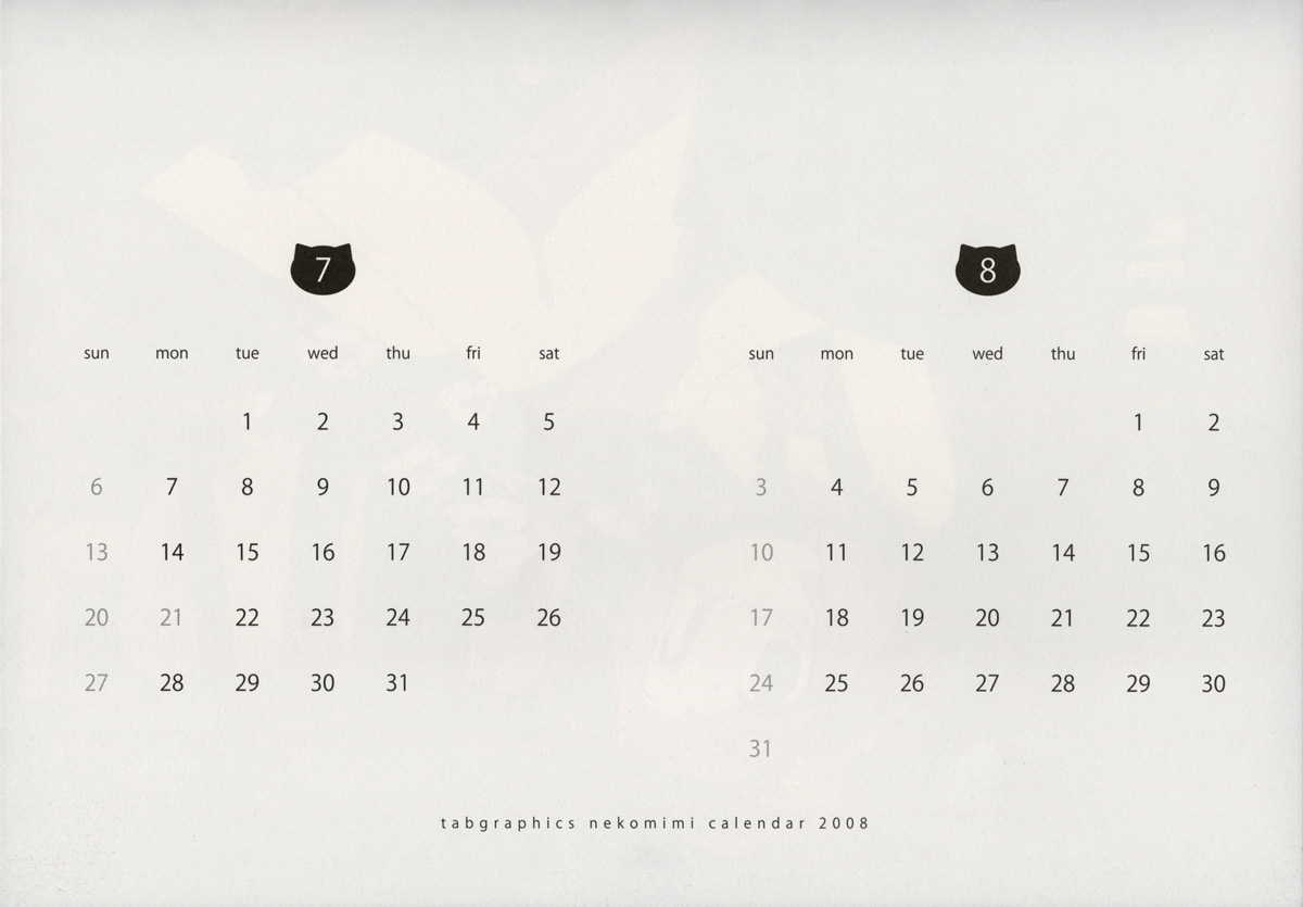 tabgraphics nekomimi calendar 2008 page 8 full