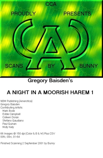 A night in a moorish harem 1 cover