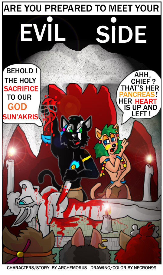 Evil Side 08 - The God Sun'Akris page 1 full