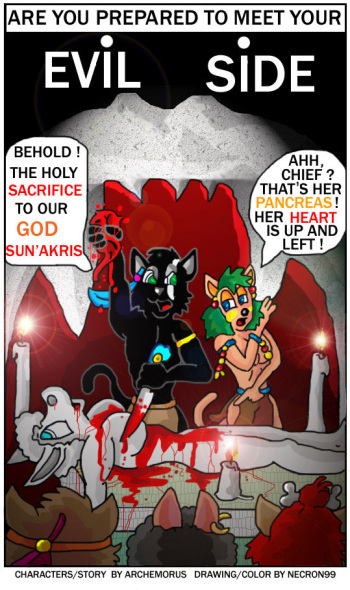 Evil Side 08 - The God Sun'Akris cover