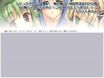 Kyou no Okazu - Dopyurururu!!! San Ane ga Kiri! Shaseidorei Akira kun no Junan! Onee chan tachi Yamete! Koreijoudashitara Bokuhamou... Gekokujoumoaruyo? cover