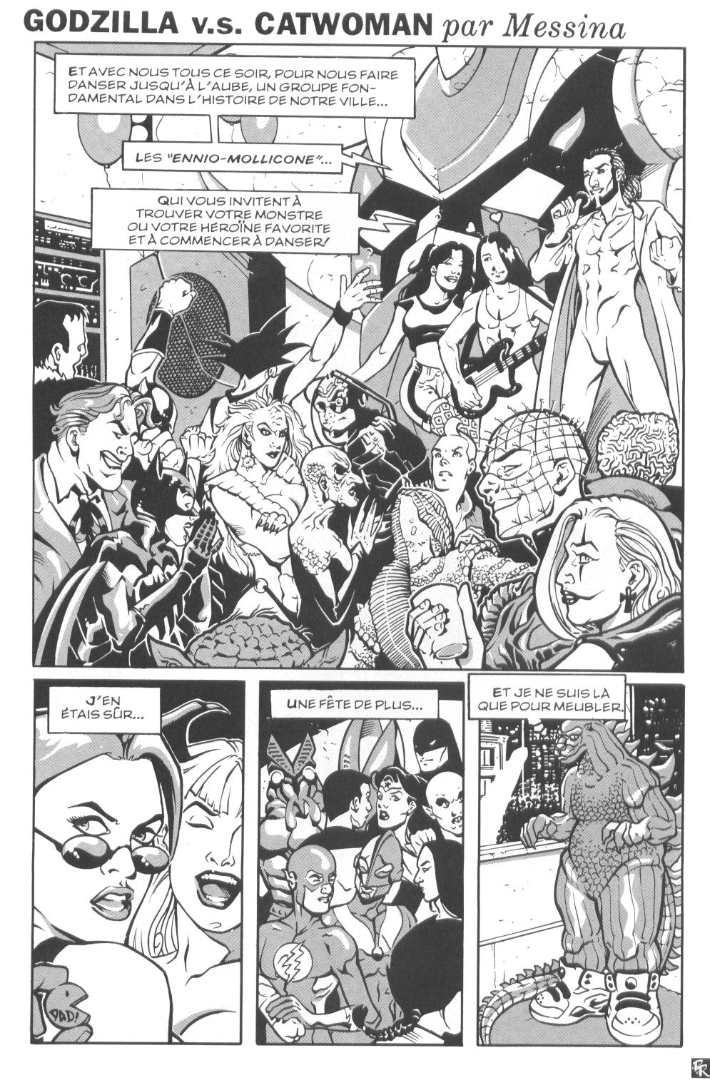 Gotzilla vs. Catwoman page 1 full