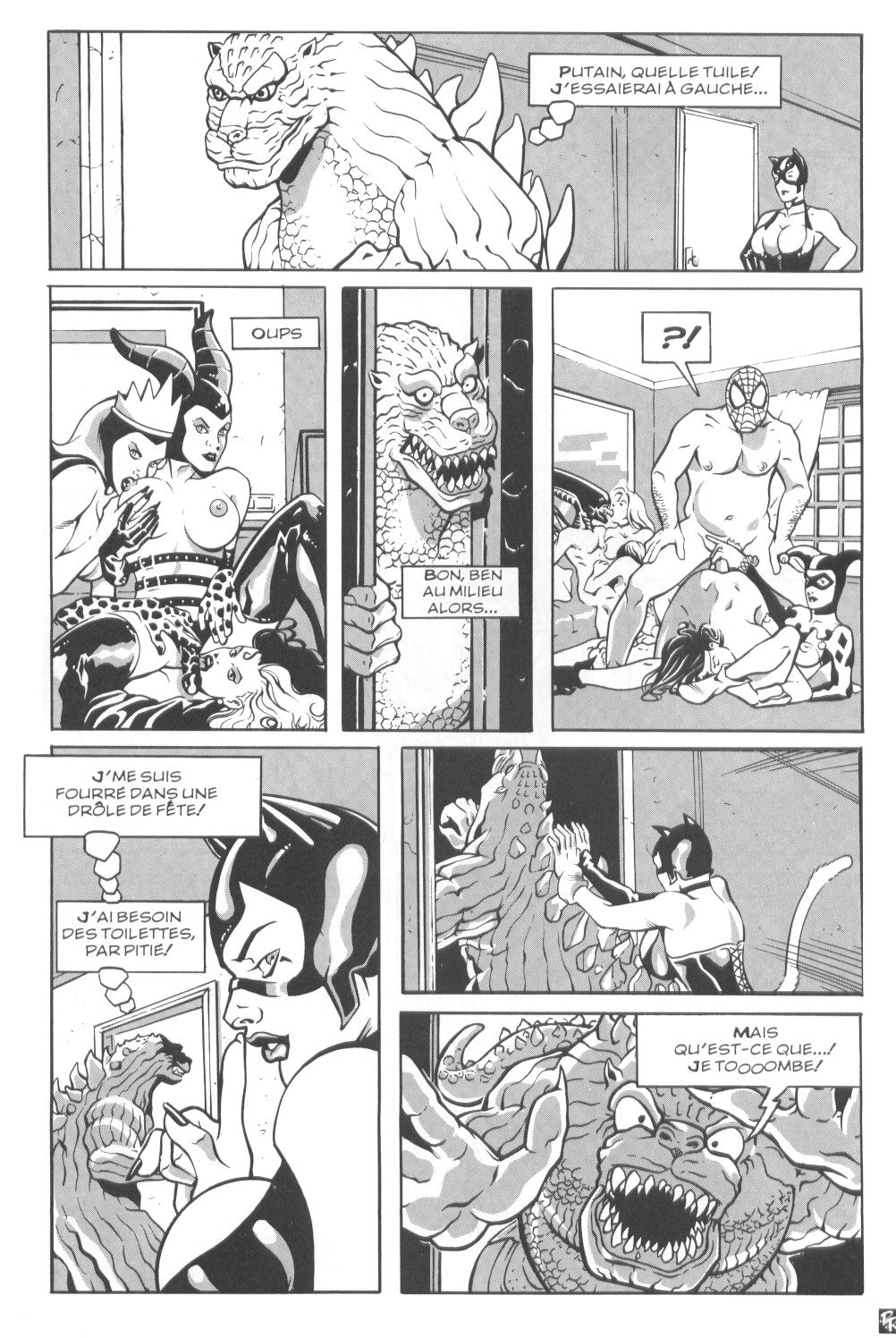 Gotzilla vs. Catwoman page 3 full