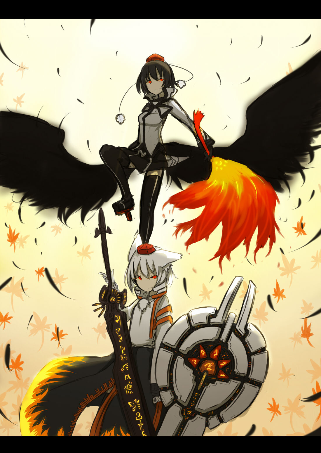 Shameimaru Aya  and some Momiji too page 8 full