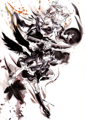 Shameimaru Aya  and some Momiji too cover