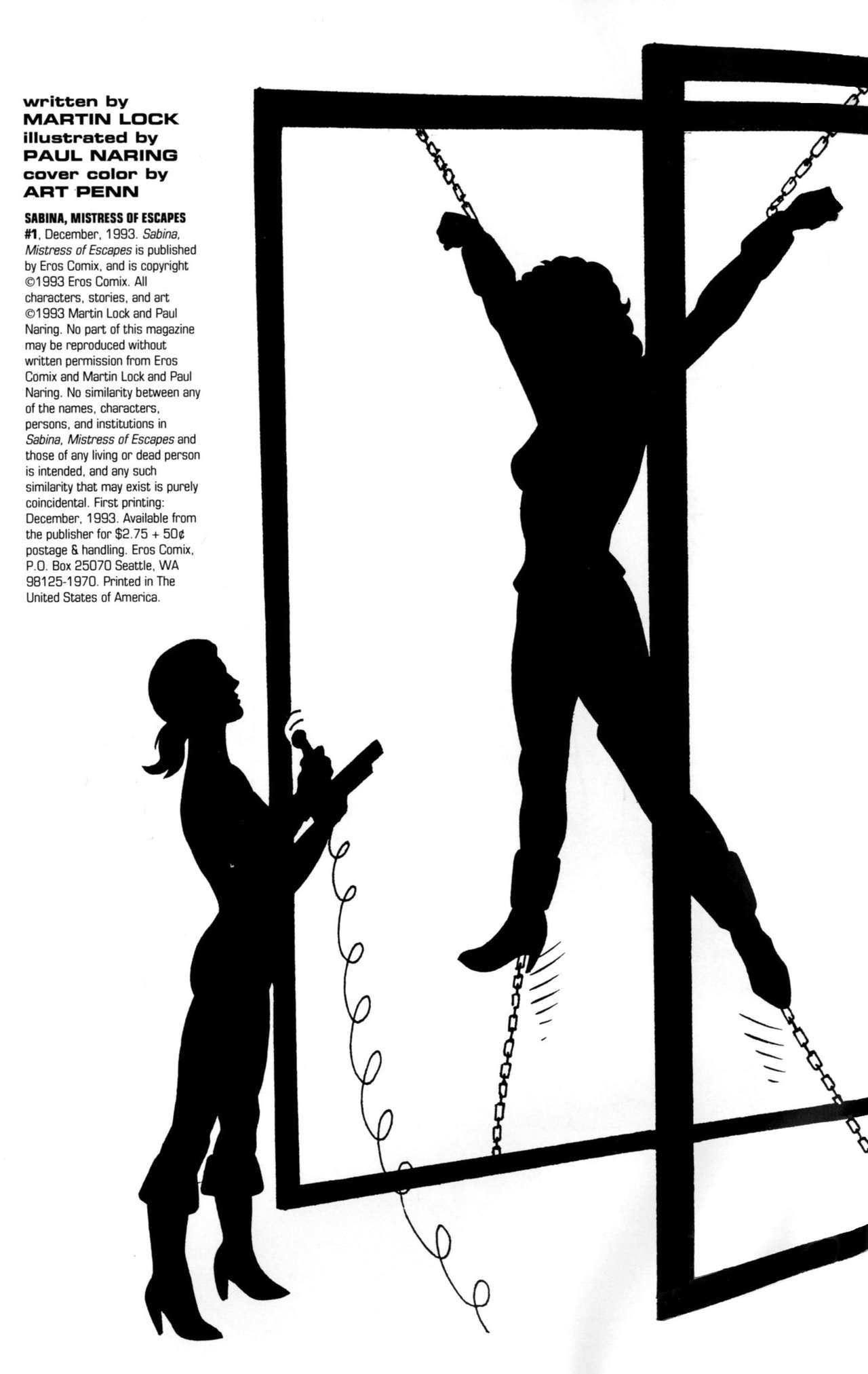 Sabina - Mistress of Escapes #1 page 2 full