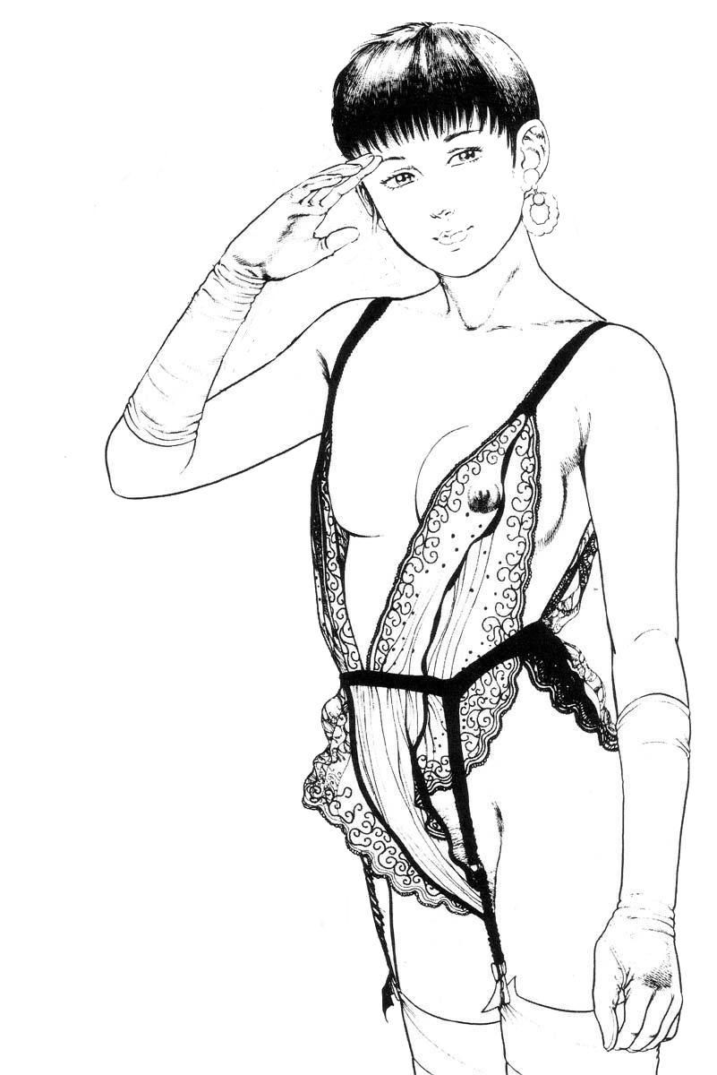 Monochrome Naked Mania &amp; Coloring Book page 8 full